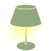 Lamp, lit